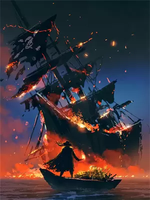 小鱼游到了大海的深处